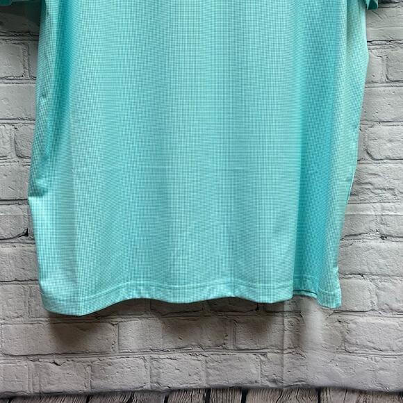 Callaway Golf Opti Dri Mens Blue Micro Stripe Polo Shirt Size XL - Picture 4 of 6